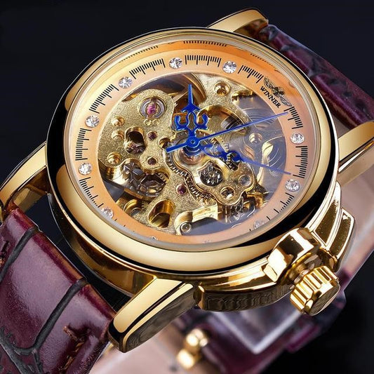 Reloj Mecánico Automático para Mujer Retro con Diamantes Calados - Image 2