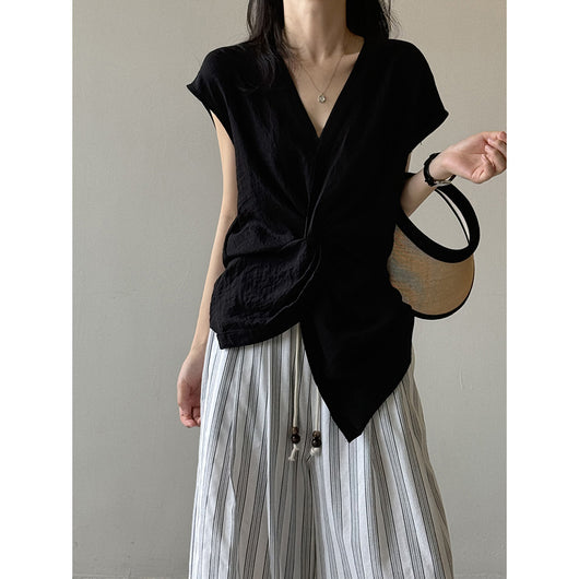 Chaleco Anudado Escote V para Mujer - Ajuste Slim Reductor - Image 3