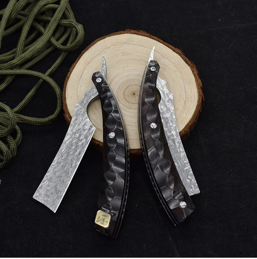Cuchillo Plegable Damascus para Camping y Aventura Outdoor - Image 4