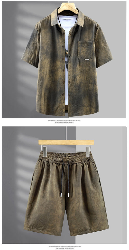 Conjunto de Dos Piezas: Camisa y Shorts Holgados Talla Grande - Image 20