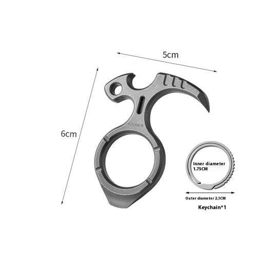 Llavero Multiusos de Aleación de Titanio con Extractor de Clavos - Image 9