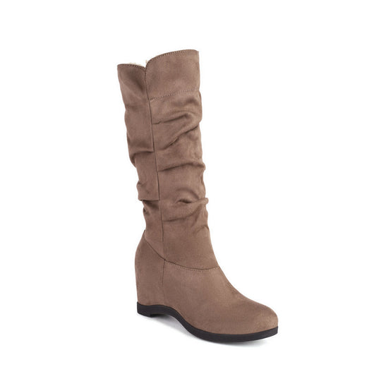 Botas Plataforma de Ante para Mujer - Estilo Alto y Versátil - Image 5