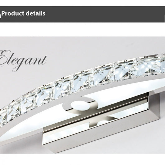 Lámpara LED de Espejo para Baño con Cristal - Luz Frontal Elegante - Image 2