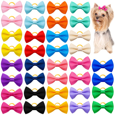 Elásticos para Mascotas con Flor Macaron en Colores Sólidos - Image 12