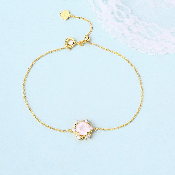 Joya de Topacio Cristal Limón con Diamante Japonés y Coreano