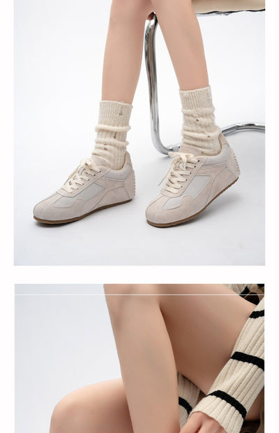 Zapatillas Retro Deportivas de Cuero con Tacón Oculto - Estilo Vintage Alemán para Mujer - Image 14