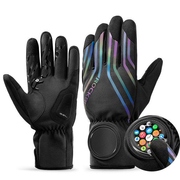 Insulated Reflective Touchscreen Cycling Gloves