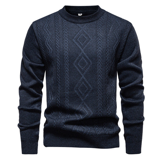 Suéter Tejido Cuello Redondo Cálido y Casual para Hombre - Image 11