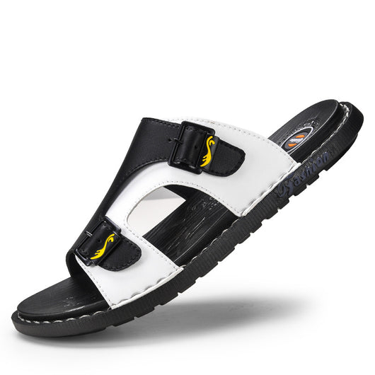 Pantuflas Casuales de Cuero para Hombre - Comodidad Outdoor