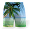 Shorts de Playa con Estampa de Coco y Cintura Elástica