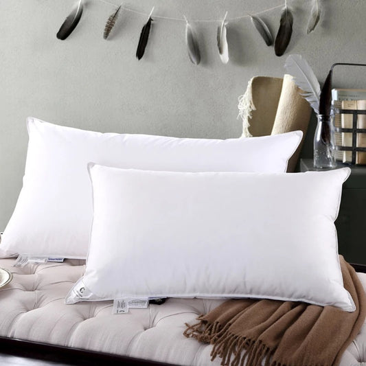 Almohada de Ganso Blanco Rellena con 90% Plumón Premium