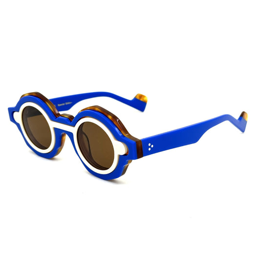 Gafas de Sol Polarizadas Azul Klein con Diseño Irregular - Image 20