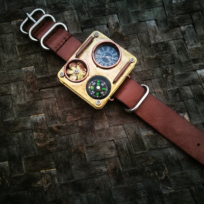 Reloj Estilo Gótico Turbo con Caja de Cobre - Image 14