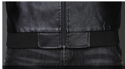Chaqueta de Cuero Sintético Tide Casual Talla Grande para Hombre - Image 20