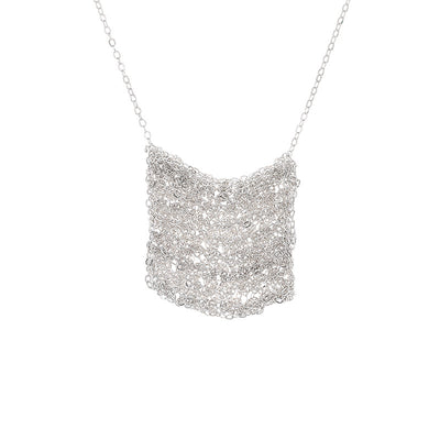 Collar de Plata Esterlina con Diseño de Bolsa de la Suerte para Mujer - Image 6