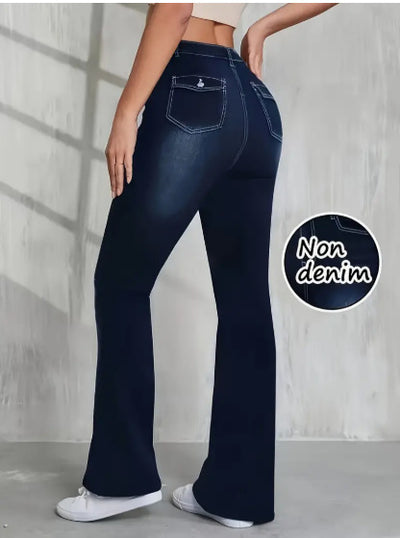 Jeans Bootcut Cintura Alta Slim Fit Estilo Americano - Image 5