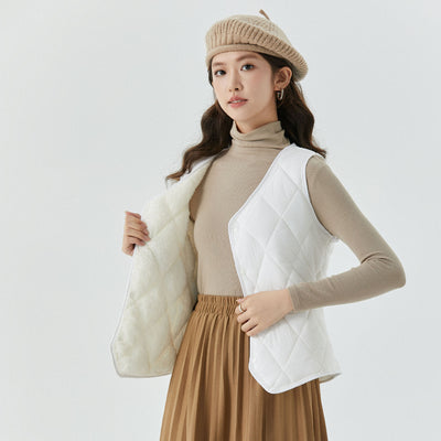 Chaleco Corto de Terciopelo para Otoño e Invierno Mujer - Image 4