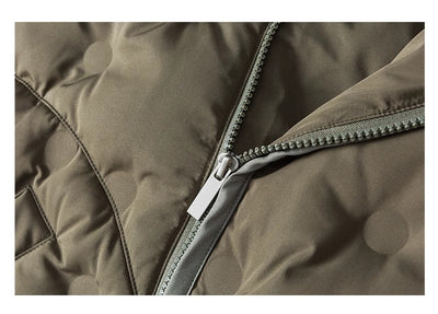 Chaqueta Acolchada Japonesa con Cuello Redondo y Cierre Oblicuo - Image 13