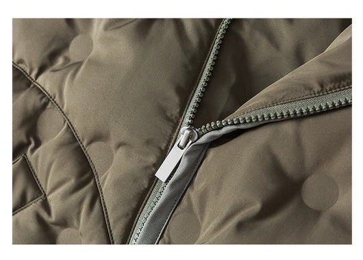 Chaqueta Acolchada Japonesa con Cuello Redondo y Cierre Oblicuo - Image 13