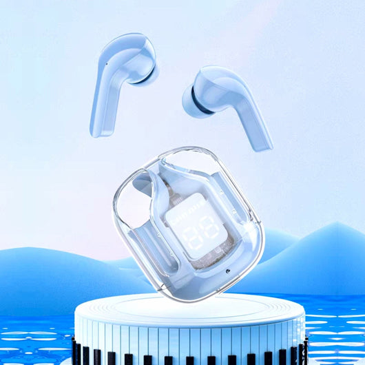 Auriculares Bluetooth True Wireless con Estuche Cápsula Espacial Transparente - Image 13