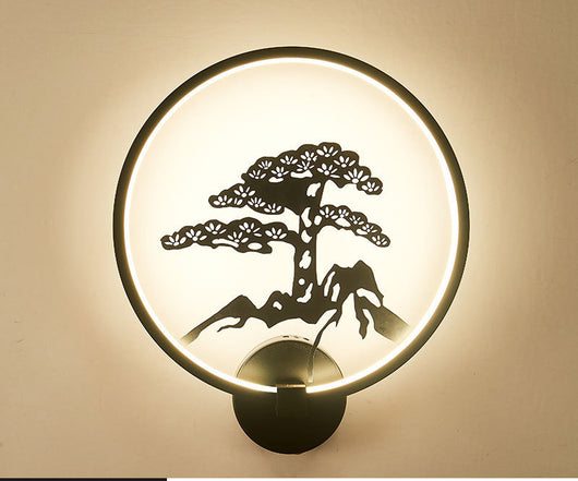 Lámpara LED de Pared Estilo Chino Moderno para Sala y Dormitorio - Image 8