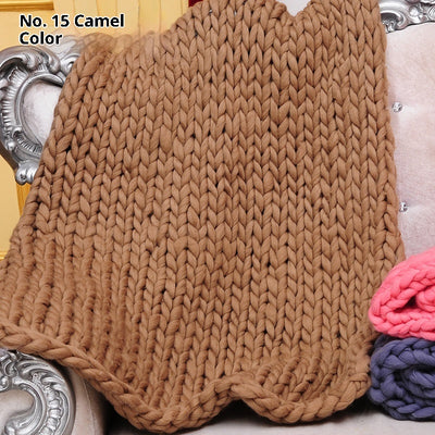 Manta Ponderada Tejida a Mano con Relleno de Núcleo - Funda Descompresiva para Sofá - Image 21