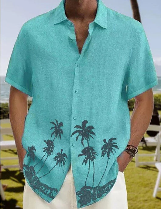 Camisa Casual Playa de Moda para Hombre Manga Corta - Image 9