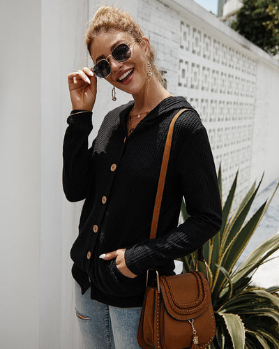 Cardigan Tejido con Capucha para Mujer - Abrigo Largo Otoño Invierno - Image 7