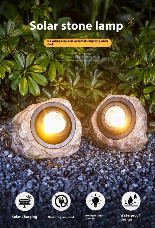 Lámpara Solar de Resina para Jardín con Ángulo Ajustable e Impermeabilidad - Image 4