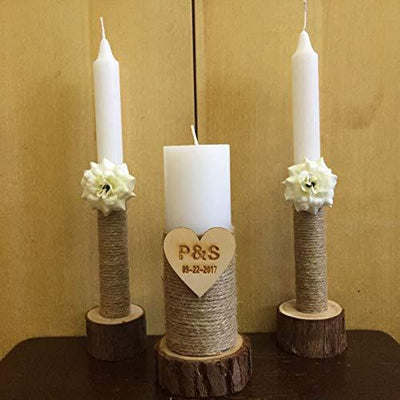 Portavelas de Madera para Bodas - Image 4