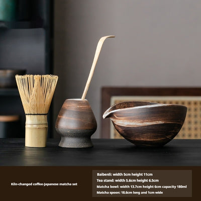 Juego de Matcha en Cerámica Rústica - Image 13