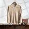 Suéter Tejido Suelto con Solapa para Hombre - Estilo Casual Moderno