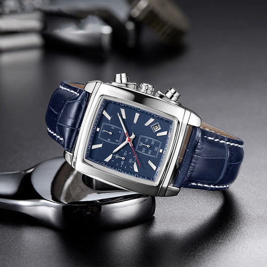 Reloj Cuadrado Vintage Multifunción para Hombre - Image 10