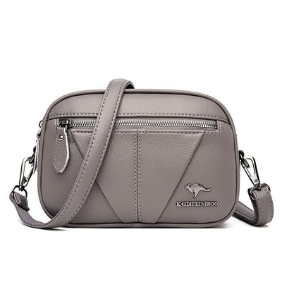 Bolso Bandolera Redondo de Cuero Genuino - Versátil y Elegante - Image 7