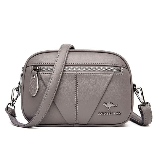 Bolso Bandolera Redondo de Cuero Genuino - Versátil y Elegante - Image 7