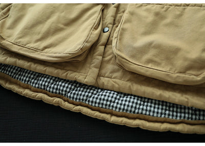 Abrigo Acolchado Talla Grande para Mujer con Bolsillos - Calidez y Comodidad - Image 10