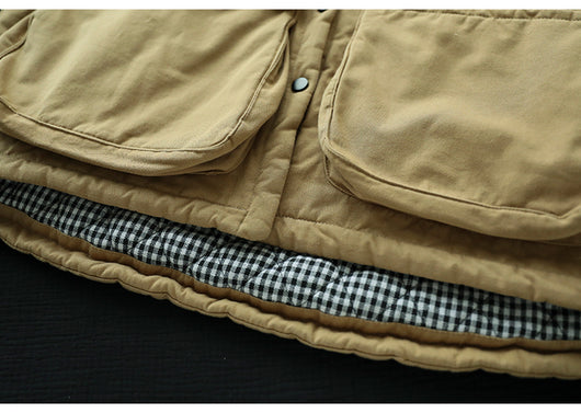 Abrigo Acolchado Talla Grande para Mujer con Bolsillos - Calidez y Comodidad - Image 10