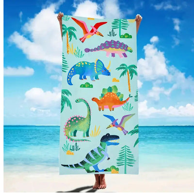 Toalla de Playa Tropical con Patrón de Tortugas y Vida Marina - Image 15