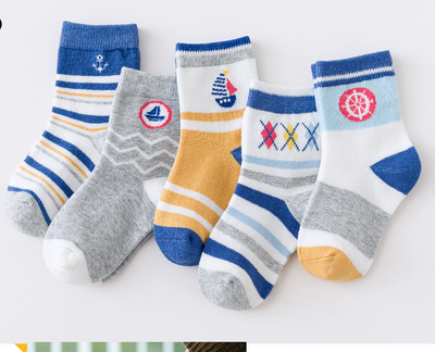 Calcetines de Algodón con Diseños Animados a Juego de Colores para Niños y Niñas - Image 8