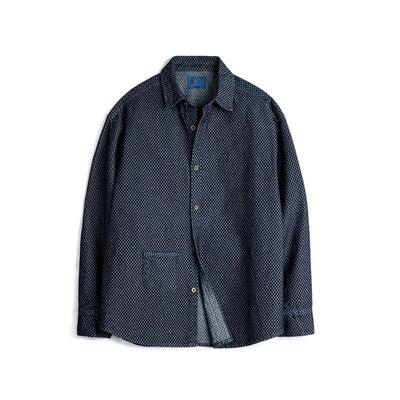 Chaqueta Denim Cuadros Retro Americana Holgada - Image 6