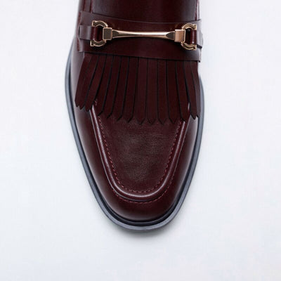 Zapatos Cómodos de Cuero Marrón con Suela Plana para el Día a Día - Image 5