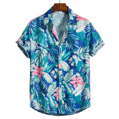Camisa Estampada Artística para Hombre - Manga Corta - Image 9