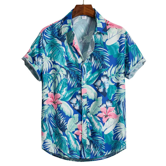 Camisa Estampada Artística para Hombre - Manga Corta - Image 9