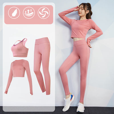 Conjunto Deportivo de 3 Piezas Ajustado de Secado Rápido para Running - Image 5
