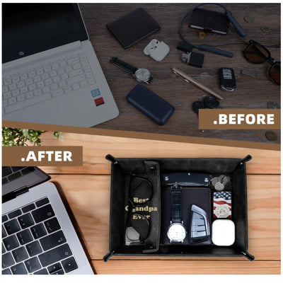 Bandeja Decorativa Plegable de Cuatro Esquinas - Regalo Perfecto para Papá - Image 9