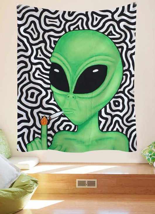 Tapiz Decorativo con Estampado Alien - Tela de Fondo para Pared - Image 22