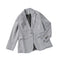 Blazer de Cuadros para Mujer Estilo Ejecutivo Minimalista con Botón Simple