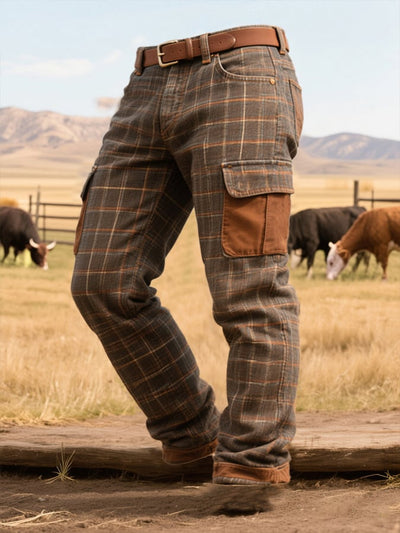 Pantalones de Trabajo Vintage Punk para Hombre - Image 8