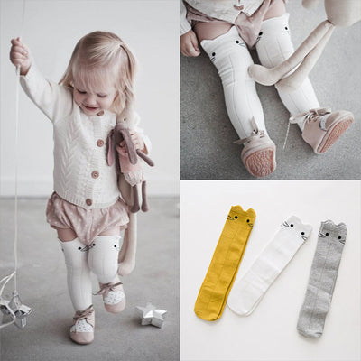 Calcetines Largos de Algodón Suave para Niños - Hasta la Rodilla - Image 13