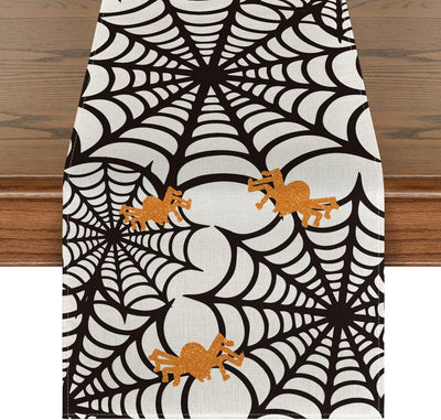 Camino de Mesa de Lino con Diseños de Halloween - Image 18